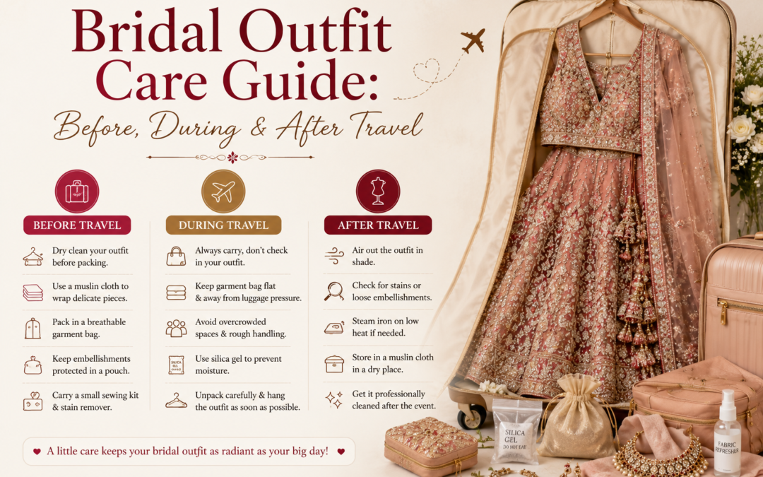 Bridal Outfit Care Guide: Before, During & After Travel
